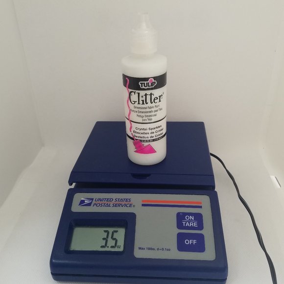 Tulip Fabric Glitter Paint 4 oz 5 Pack of Two Silver, Crystal, Gold & Blueberry - Picture 9 of 16